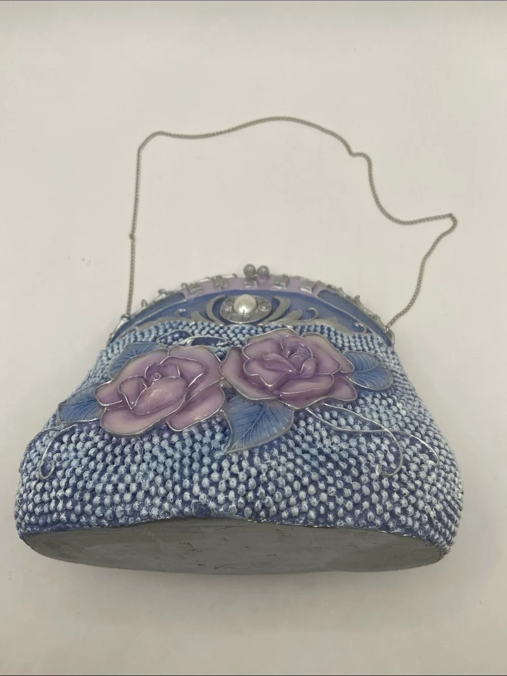 Vintage Victorian Art Deco Micro Beading Evening Bag Vanity Decor Feminine